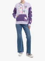 Hello Kitty And Friends Hearts Color-Block Girls Hoodie