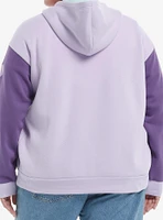 Hello Kitty And Friends Hearts Color-Block Girls Hoodie Plus