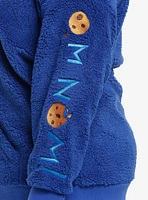 Sesame Street Cookie Monster Sherpa Girls Hoodie Plus