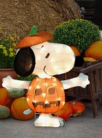 Peanuts Snoopy in Jack-O-Lantern PreLit Yard Decor