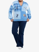 Disney Pixar Ratatouille Gingham Block Girls Cardigan Plus