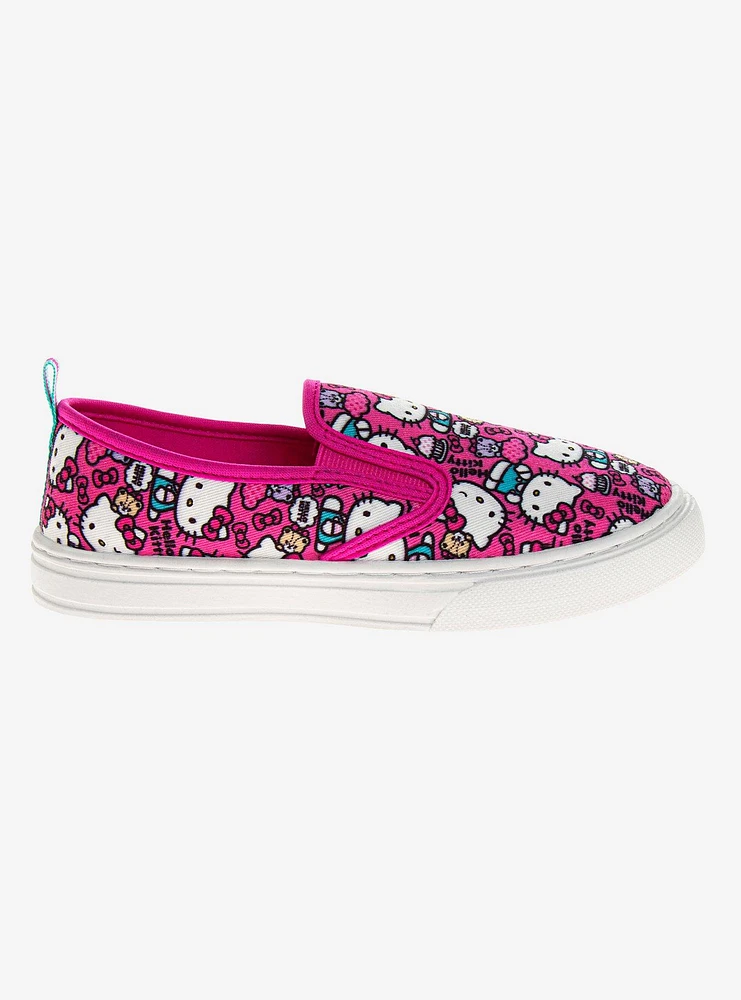 Hello Kitty Girls Slip On Canvas Sneakers