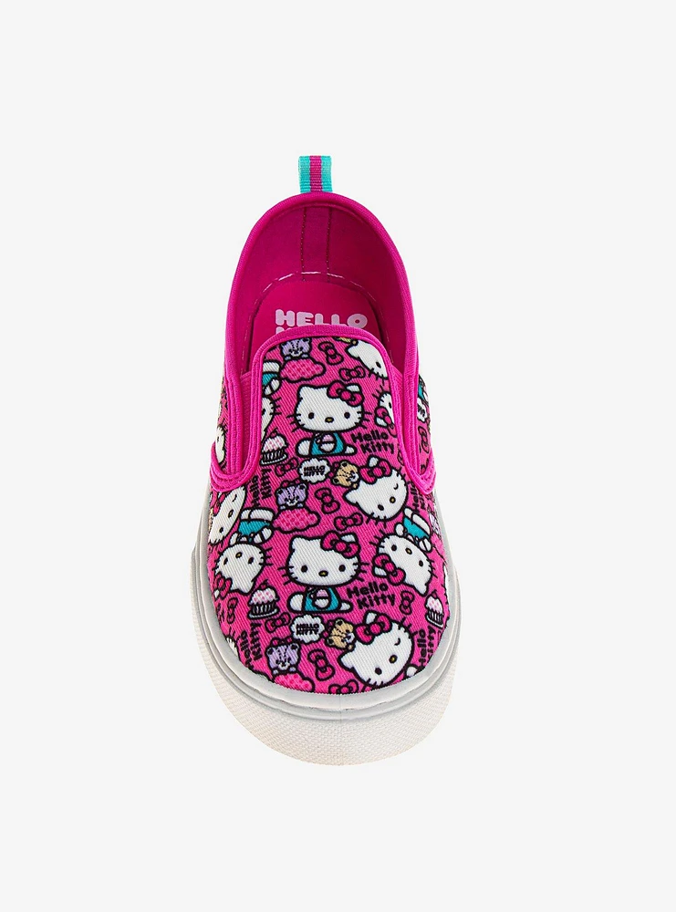 Hello Kitty Girls Slip On Canvas Sneakers