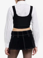 Cosmic Aura Vest & Tie Girls Long-Sleeve Button-Up Top