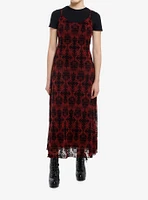 Cosmic Aura Goth Ornate Twofer Maxi Dress