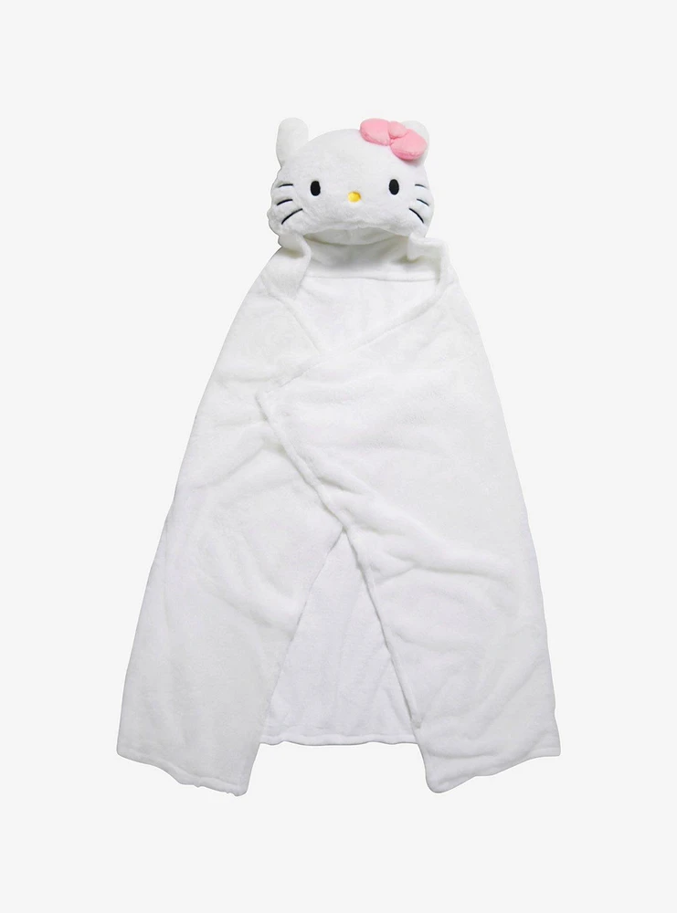 Hello Kitty Hooded Throw Blanket