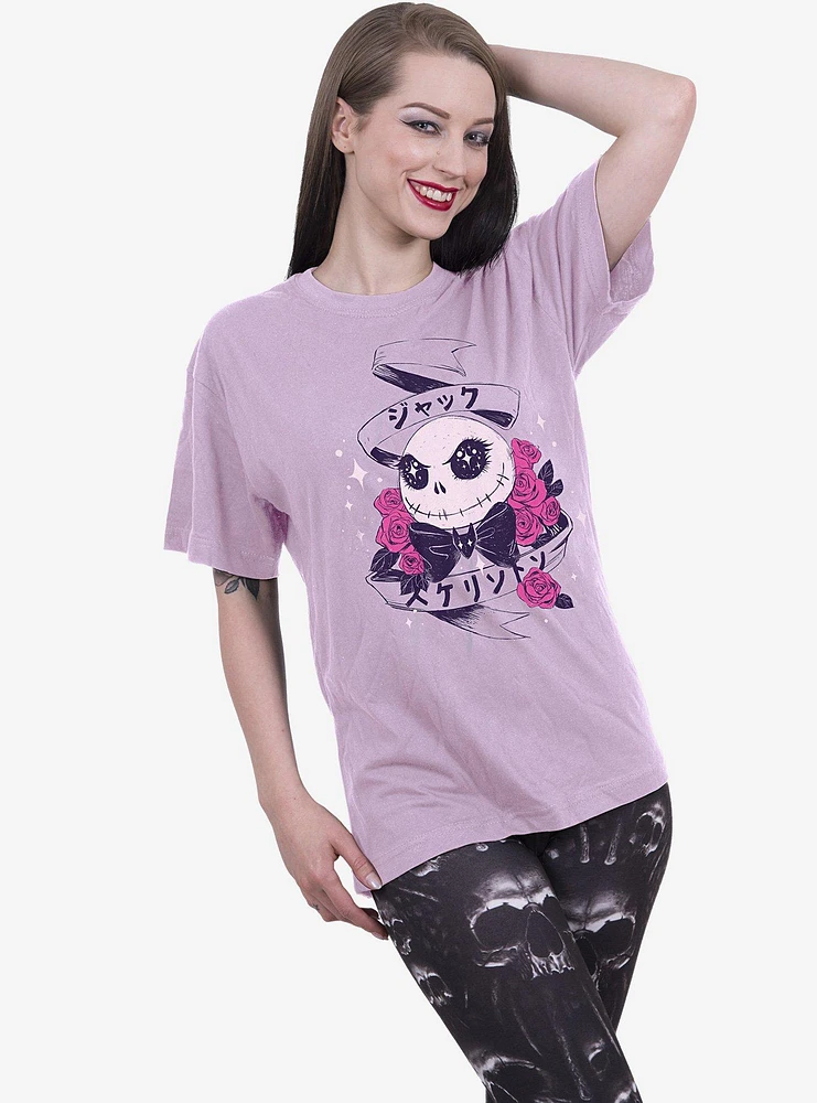 Disney Nightmare Before Christmas Kawaii Jack Front Print T-Shirt