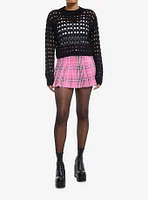 Sweet Society Heart Girls Crop Knit Sweater