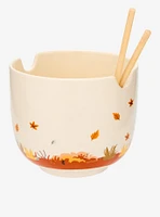 Studio Ghibli® My Neighbor Totoro Fall Leaves Ramen Bowl With Chopsticks — BoxLunch Exclusive