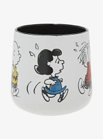 Peanuts Character Chasing Mug