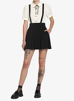 Black Suspender Circle Skirt