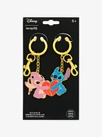 Loungefly Disney Lilo & Stitch Angel & Stitch Heart Magnetic Keychain Set - BoxLunch Exclusive