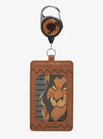 Loungefly Disney The Lion King Scar Retractable Leather Lanyard