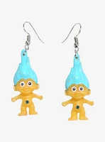 Good Luck Trolls Blue Troll Drop Earrings