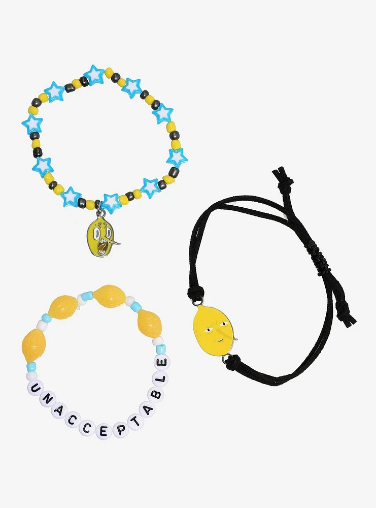 Adventure Time Earl Of Lemongrab Bracelet Set