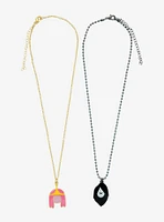 Adventure Time Marceline & Princess Bubblegum Best Friend Necklace Set