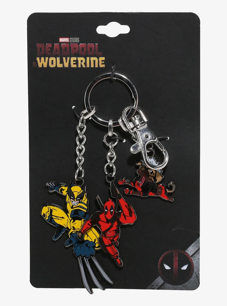 Marvel Deadpool & Wolverine Multi-Charm Key Chain