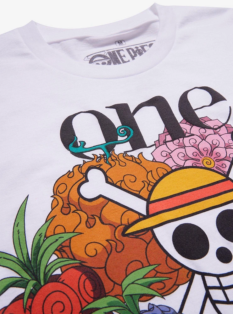 One Piece Devil Fruit Puff Print T-Shirt