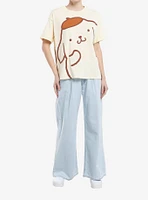 Pompompurin Jumbo Front & Back Print Girls Oversized T-Shirt