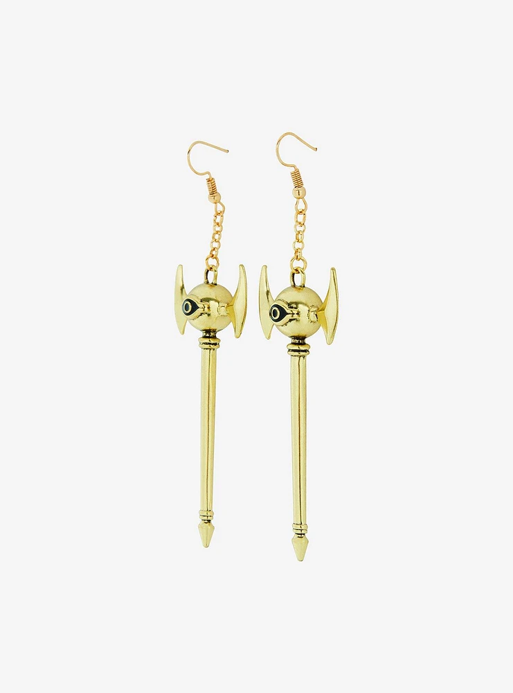 Yu-Gi-Oh! Millennium Rod Drop Earrings