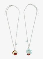 Rick And Morty Duo Best Friend Necklace Set