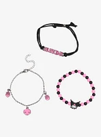 Kuromi Black & Pink Bracelet Set