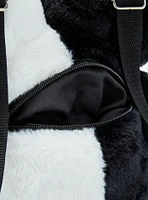 Black & White Double-Headed Bear Plush Mini Backpack