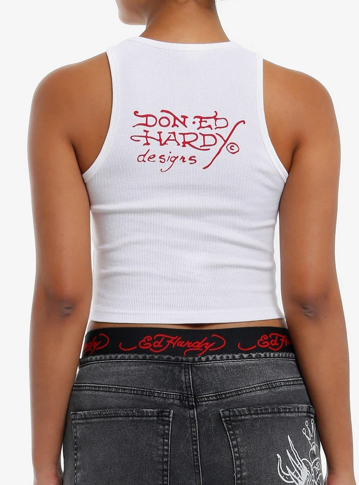 Ed Hardy True Love Rhinestone Girls Tank Top