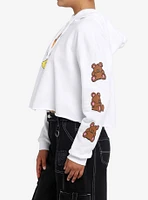 Garfield Odie & Pooky Girls Crop Hoodie