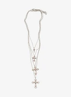 Pink Cross Star Blind Necklace Set