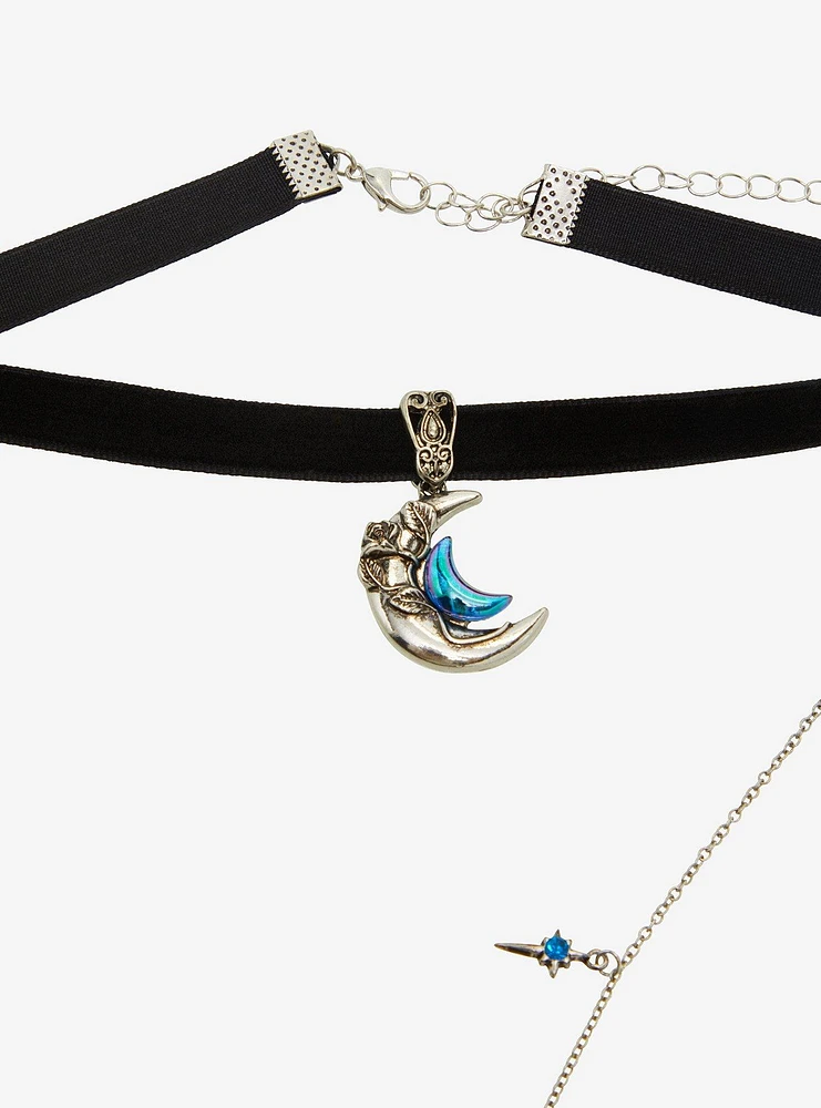 Thorn & Fable Blue Moon Wing Choker Set