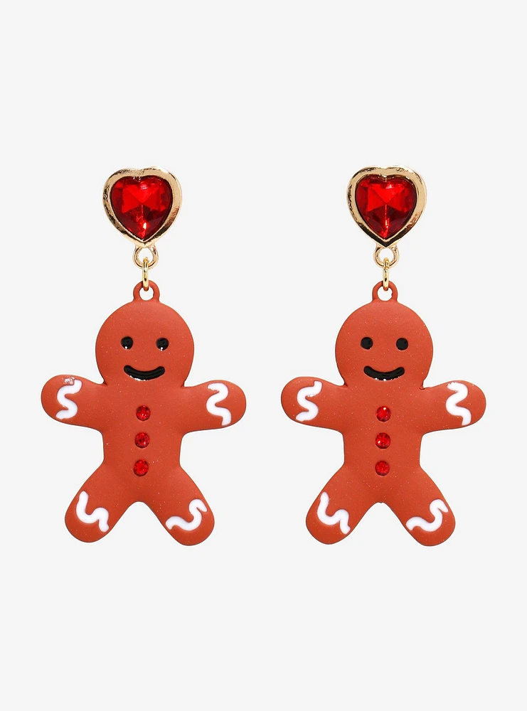 Sweet Society Gingerbread Heart Earrings