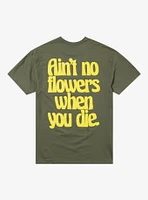 Militarie Gun Flowers Boyfriend Fit Girls T-Shirt