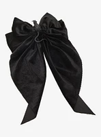 Rat Black Velvet Hair Bow