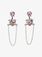 Sweet Society Heart Star Chain Earrings