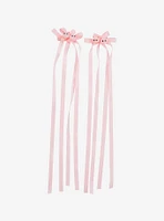 Sweet Society Pink Cat Hair Bow Set