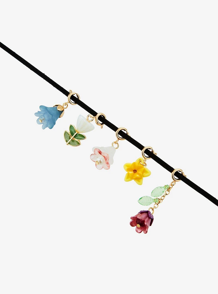 Thorn & Fable Poisonous Flowers Choker Charm Set