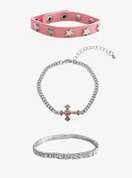 Sweet Society Star Cross Bling Bracelet Set