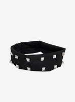 Social Collision Pyramid Stud Stretch Headband