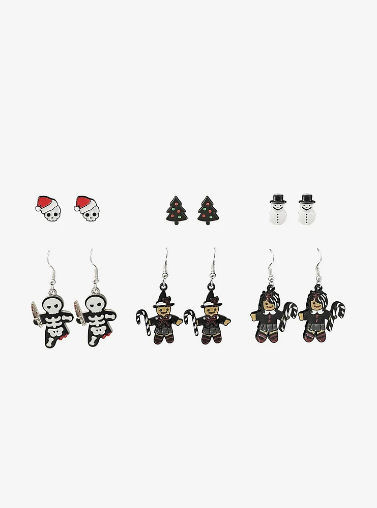 Goth Gingerbread Earring Set