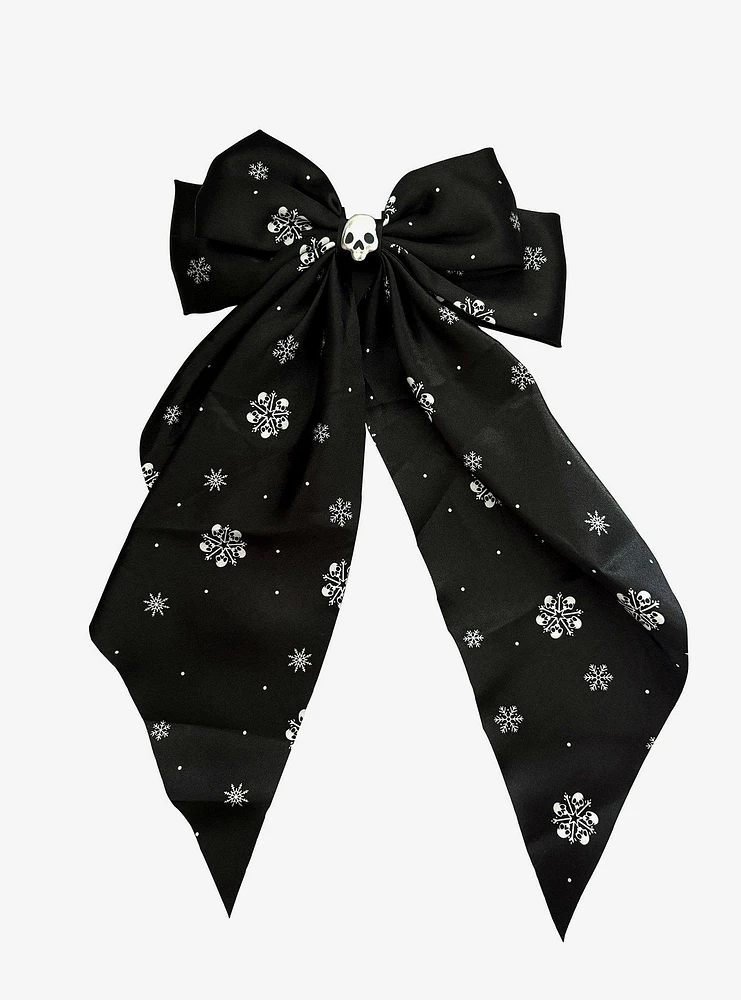 Gothmas Skull Snowflake Hair Bow