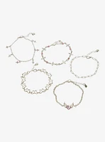 Sweet Society Heart Wing Chain Bracelet Set