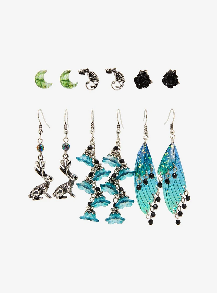 Thorn & Fable Jackalope Wing Rat Earring Set