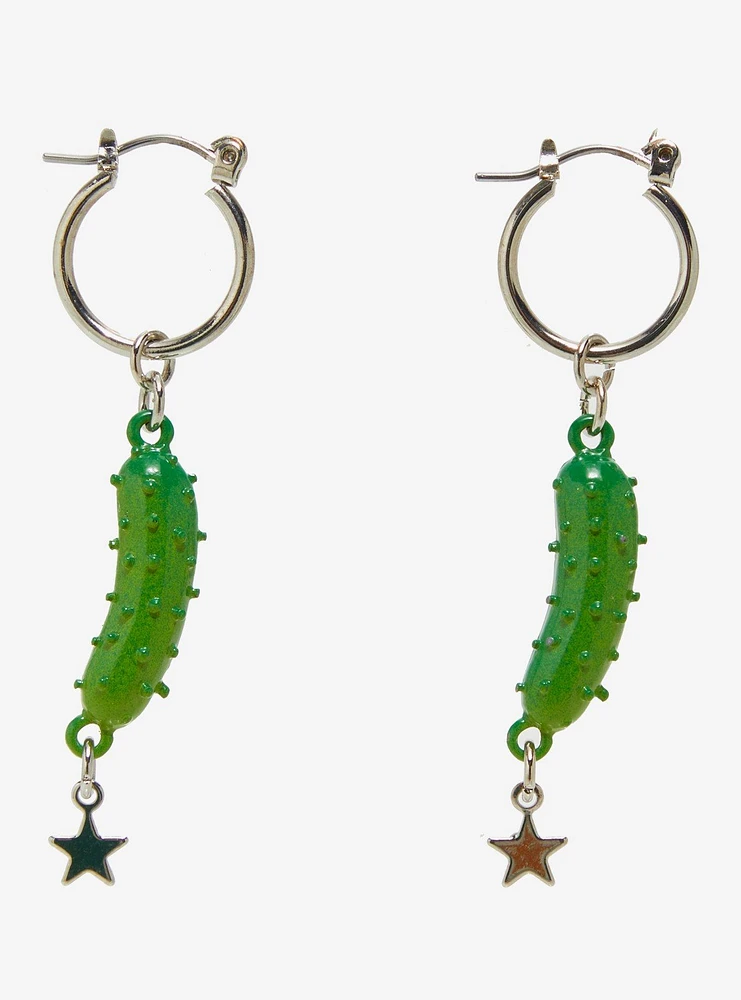 Pickle Star Hoop Earrings