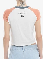 Eaternal Nocturnal Eve Peach Girls Raglan Baby T-Shirt