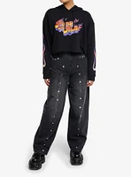 MTV Pimp My Ride Flames Crop Girls Hoodie