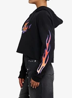 MTV Pimp My Ride Flames Crop Girls Hoodie