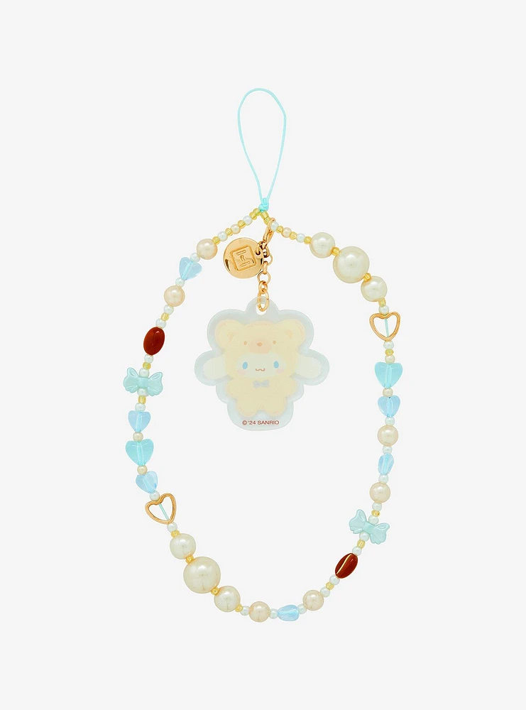 Cinnamoroll Latte Bear Beaded Phone Charm