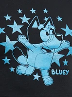 Bluey Star Glitter Girls Baby Raglan T-Shirt