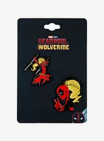 Marvel Deadpool Ladypool Glitter Enamel Pin Set - BoxLunch Exclusive